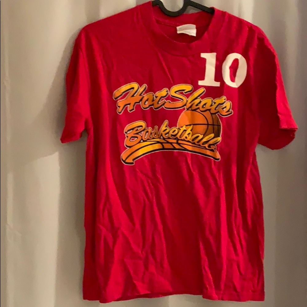 HOT SHOTS #10 RED BASKETBALL YOUTH T-SHIRT